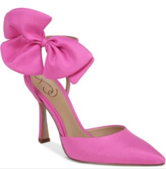 Shoes - SAM EDELMAN Hot purple Heels with Stiletto Heel and Oversized Bow